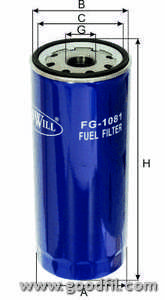 FG 1081 топливный фильтр RENAULT, VOLVO
