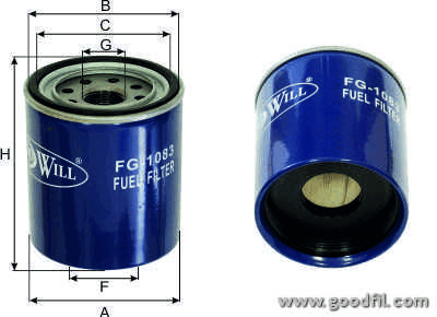fg 1083 фильтр топливный  m-b citaro